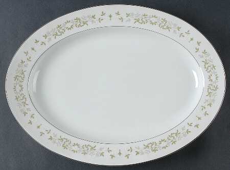 June Bride 14" Oval Serving Platter