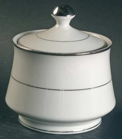 Liana Platinum Sugar Bowl & Lid