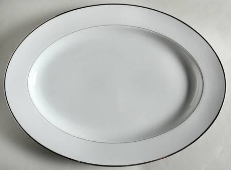 Liana Platinum 14" Oval Serving Platter