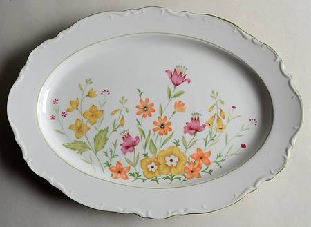 Lin 14" Oval Serving Platter