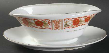 Sentiment Gravy Boat with Attached Underplate