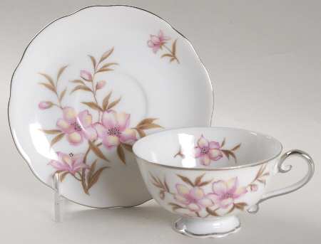 Allegro Footed Cup & Saucer Set