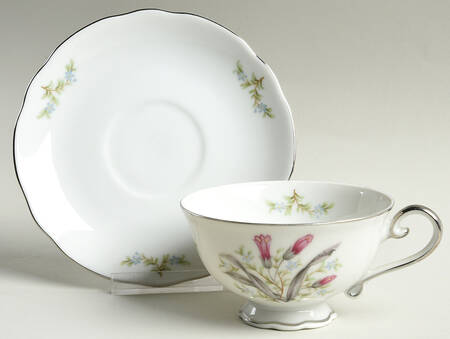 Dawn Footed Cup & Saucer Set by Bellaire