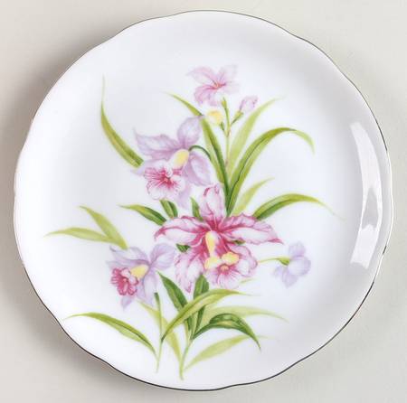 Orchid Salad Plate
