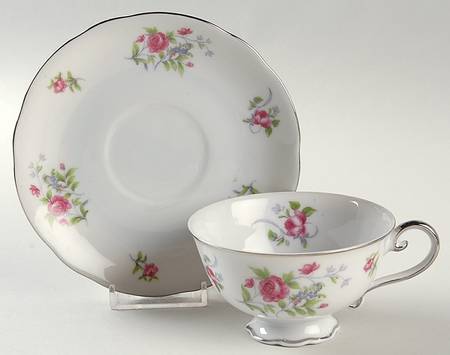 Footed Cup & Saucer Set