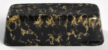 Agate Black and Tan Lid for 1/4 Lb Butter