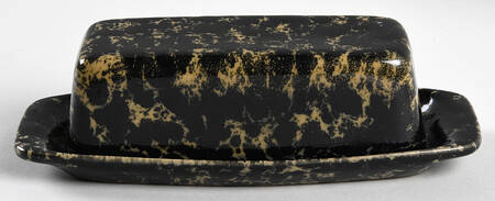 Agate Black and Tan 1/4 Lb Covered Butter