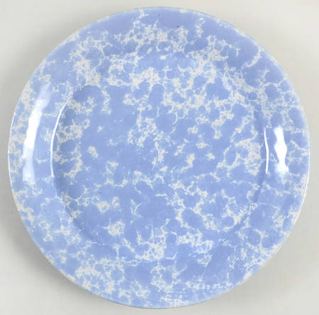 Agate Morning Glory Blue Salad Plate