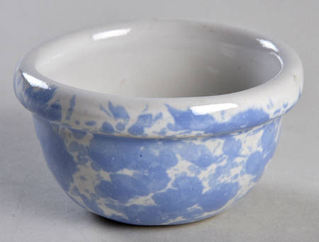 Agate Morning Glory Blue Small Open Crock