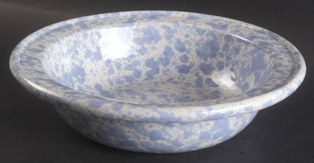 Agate Morning Glory Blue 10" Round Vegetable Bowl
