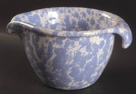 Agate Morning Glory Blue Batter Bowl