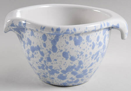 Agate Morning Glory Blue Batter Bowl