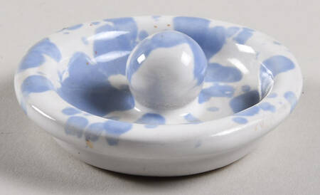Agate Morning Glory Blue Lid for Sugar Bowl