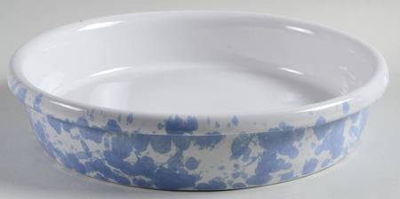 Agate Morning Glory Blue 10" Pie Baking Plate