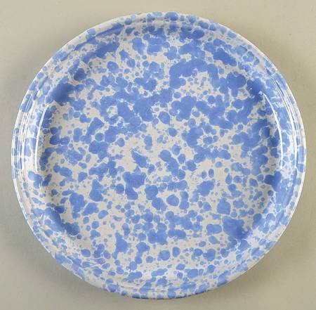 Agate Morning Glory Blue Coupe Dinner Plate