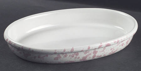Agate Pink 13" Oval Baker