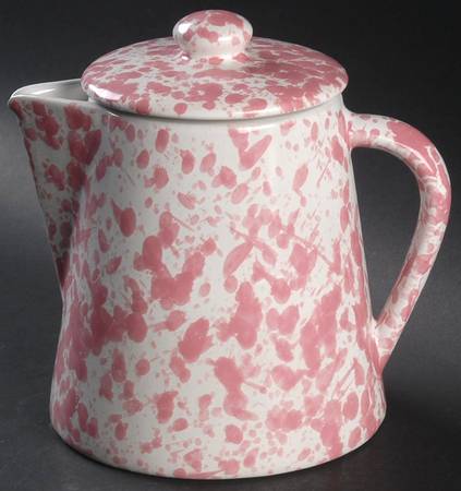 Agate Pink Coffee Pot & Lid