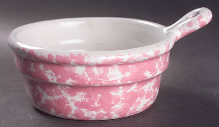 Agate Pink Onion Soup Bowl No Lid