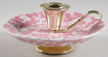 Agate Pink 3"- 3 1/4" Candleholder (BB) HC