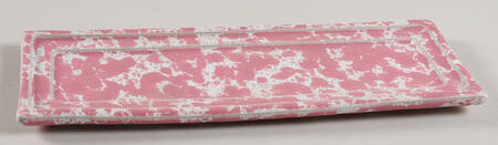 Agate Pink Spoon Rest/Holder (Holds 1 Spoon)
