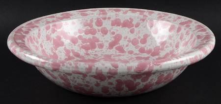 Agate Pink 12" Large Salad Serving Bowl