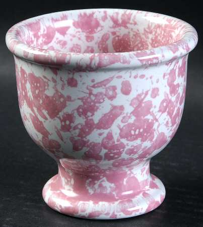 Agate Pink Double Egg Cup