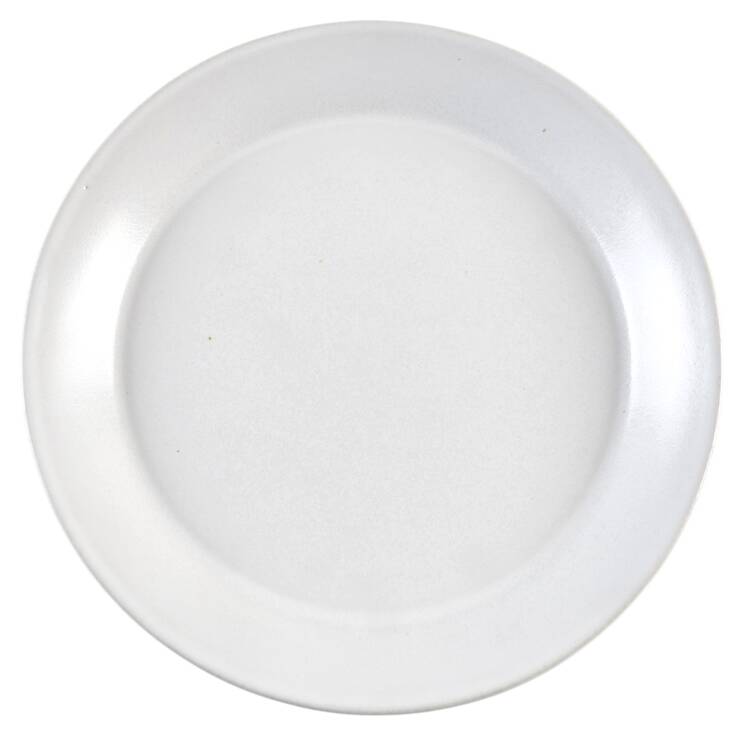 Agate White On White Dinner Plate