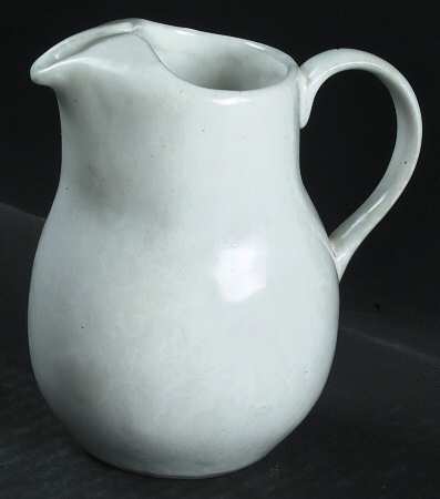 Agate White On White 12 Oz Pitcher