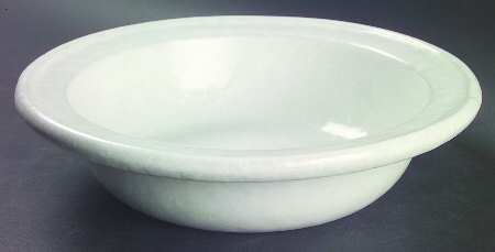 Agate White On White 10" Pasta Serving Bowl