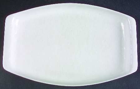 Agate White On White 14" Oval Serving Platter