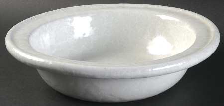 Agate White On White 10" Round Vegetable Bowl
