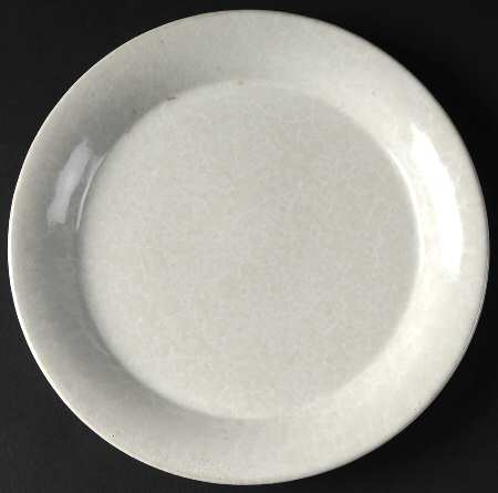 Agate White On White Luncheon/Salad Plate