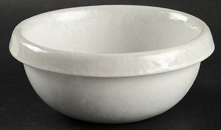 Agate White On White Individual Open Soup