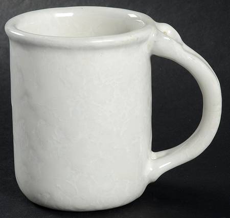 Agate White On White Mug
