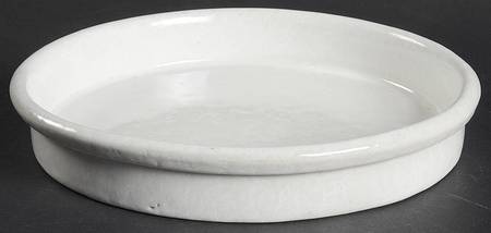 Agate White On White 9" Pie Baking Plate