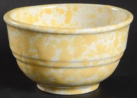 Agate Yellow (Morning Glory) 3" Storage Crock No Lid