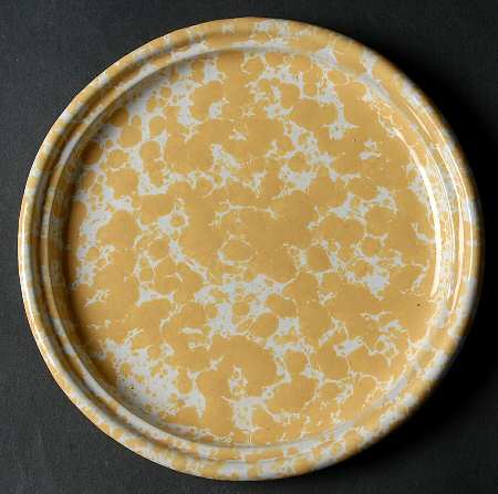 Agate Yellow (Morning Glory) Salad Plate