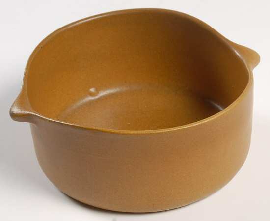 Tawny Lugged Fruit/Dessert (Sauce) Bowl by Bennington Potters