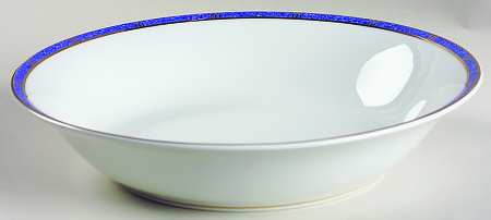 Antinea Lapis (Outremer) 9" Round Vegetable Bowl