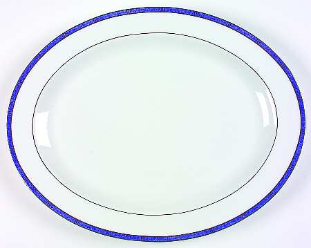 Antinea Lapis (Outremer) 15" Oval Serving Platter