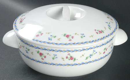 Artois Bleu 1.25 Qt Round Covered Casserole