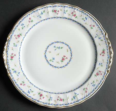 Artois Bleu Handled Cake Plate