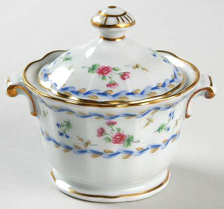 Artois Bleu Mini Sugar Bowl & Lid