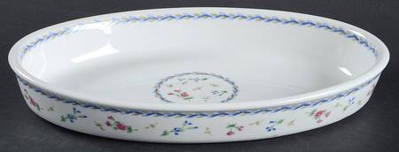 Artois Bleu 10" Oval Baker