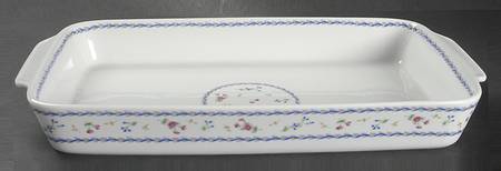 Artois Bleu 15" Rectangular Baker