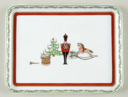 Grenadiers Rectangular Tray by Bernardaud