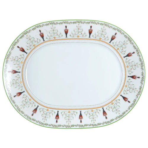 Grenadiers 13" Oval Serving Platter by Bernardaud