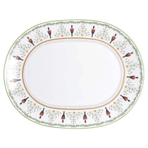 Grenadiers 15" Oval Serving Platter by Bernardaud