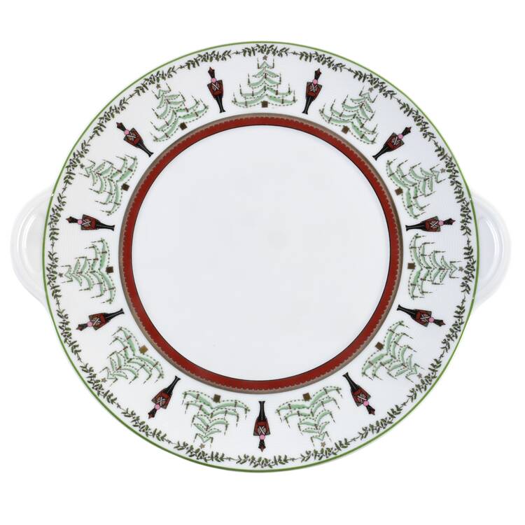 Grenadiers Handled Cake Plate by Bernardaud