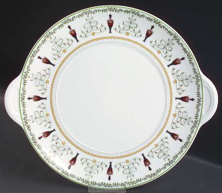 Grenadiers Handled Cake Plate by Bernardaud